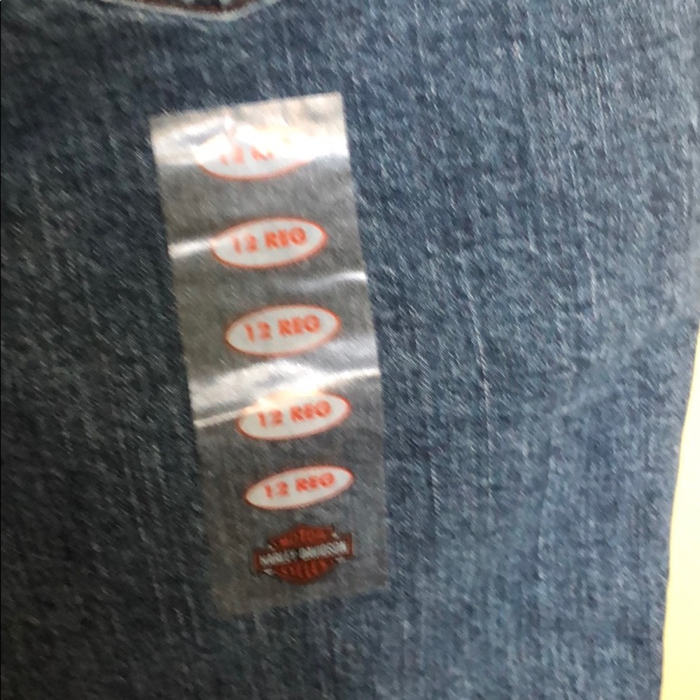 NWT Harley Davidson Blue Jeans Size 12. - Picture 5 of 7